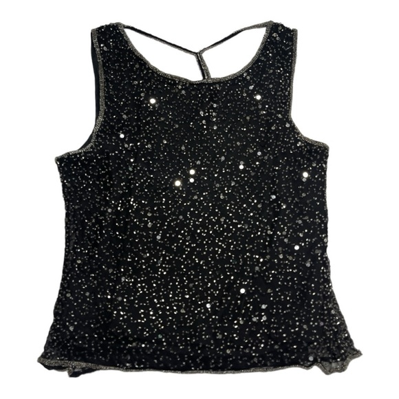 Stenay Tops - Vintage Stenay Silk Beaded Open Back Top Large